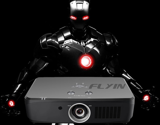アウトドア教育 FLYIN 7100Lumens 3LCD 4Kレーザープロジェクター