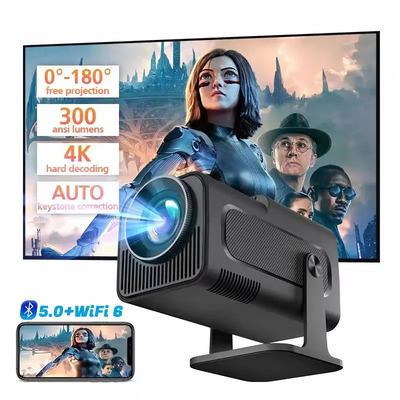 FLYIN HY320MINI 4K Ultra HD 3D ポータブルショートスロープロジェクタ&ホームシアター&映画館用プレゼンテーション機器