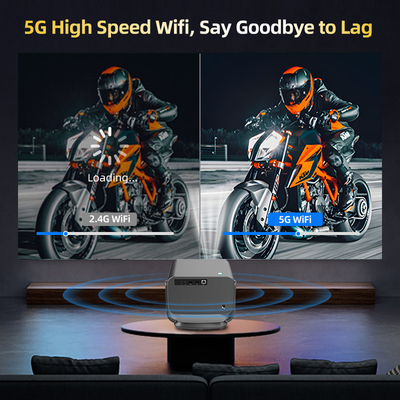 FLYIN P20 Pro 4K 350Lms 1080P フルHD プロジェクター オートフォーカスレンズ LCDランプ Android 13 エアプレイ ポータブルホームシアター使用