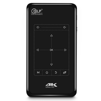 FLYIN P-09II プロフェッショナル 4K ミニプロジェクター DLP LEDランプ プロジェクター リモコン ステレオ WiFi スマートホーム ポータブル プロジェクター