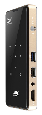 フライン P09 4K HD プロジェクター ポータブル Android 9.0 16GB ROM LEDランプ