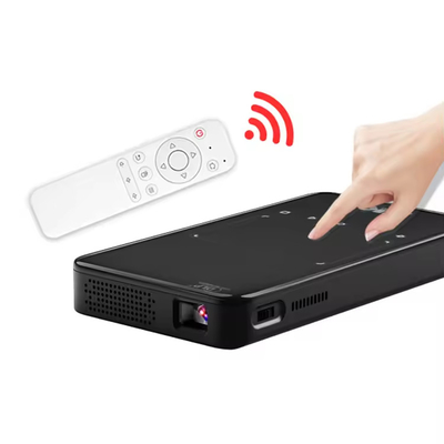 フラインS90 4K ミニポータブル アンドロイド スマート DLP プロジェクター WIFI ブルーツepo_Latnepo_Latnepo_Latn 付型携帯電話 USプラグ LEDランプ 3D バッテリー