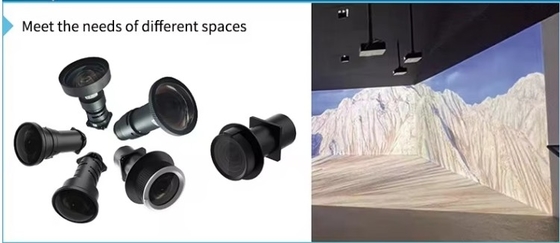 Flyin 5500ルメンDLPレーザープロジェクター WUXGA 高解像度4Kアクティブ3Dプレゼンテーション 0.8 DMDチップ 精密画像作成 手動焦点レンズシフト 柔軟なプロジェクション体験