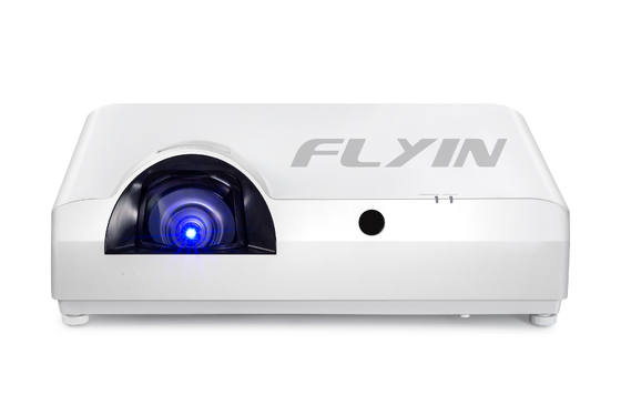 Flyin-C90SW+ 4200 ルーメン WXGA 3LCD レーザー短焦点プロジェクター Android 内蔵 5000000:1 コントラスト教育ビジネス向け