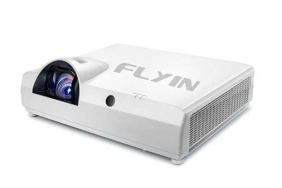 Flyin-C90SW+ 4200 ルーメン WXGA 3LCD レーザー短焦点プロジェクター Android 内蔵 5000000:1 コントラスト教育ビジネス向け