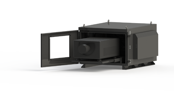 屋外プロジェクター恒温エンクロージャ IP65 IP66 デュアルシステム冷却加熱 15-50℃ 5000-50000Lm プロジェクター用
