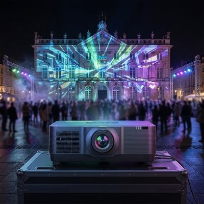 レーザー 3LCD 20000 lms 1920*1200 屋外大会場プロジェクター 3D マッピング対応